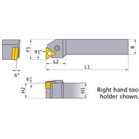 三菱マテリアル LLバイト PTFNL2525M22 1個（直送品）