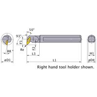 三菱マテリアル S形ボーリングバー S25RSVUCL16 1個（直送品）