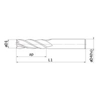 三菱マテリアル エムスターエンドミル MS4JCD1200 1本（直送品）