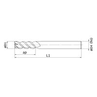 三菱マテリアル エムスターエンドミル MSMHZDD1200 1本(1個)（直送品）