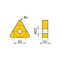 三菱マテリアル 旋削用インサート(ネガ) TNGG160404LーF:NX2525 1セット(10個)（直送品）