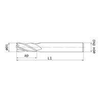 三菱マテリアル エムスターエンドミル MS4MCD1200 1本（直送品）