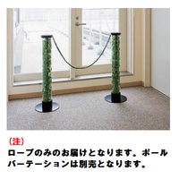 ベルク グリーンスタンド パーテーション ロープ 81-GR 1本（直送品）