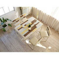 B.Bファニシング CHROME ダイニングテーブル CHDT-120 幅1200×奥行771×高さ750mm 1台（直送品）