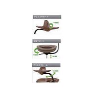 吉桂 iPole7（アイポール7）　オフィスチェア ストッパー付キャスター メッシュファブリック グリーン J0029 1脚　（直送品）