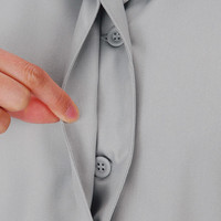 自重堂　制服百科　エコ５バリュースモック　ネービー　５Ｌ　43805（直送品）