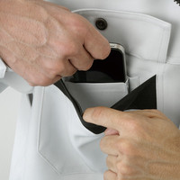 自重堂　制服百科　エコ製品制電ストレッチブルゾン　ライトブルー　４Ｌ　82000（直送品）