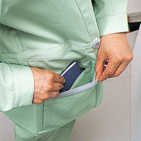 自重堂　制服百科　製品制電スモック　シルバー　４Ｌ　41305（直送品）