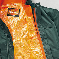 自重堂　制服百科　ダブルライナー防寒ブルゾン（フード付）　グリーン　Ｌ　48010（直送品）