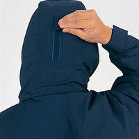 自重堂　制服百科　エコ防水防寒ブルゾン（フード付）　グリーン　Ｌ　48260（直送品）