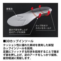 ミドリ安全 JSAA認定 耐滑 作業靴 プロスニーカー LSSー701 静電 22.0cm ブラック 2125044603 1足（直送品）