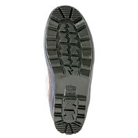 アイトス カラー長靴（糸入り） ブラック×レッド 3L AZ4706-010 1足（直送品）