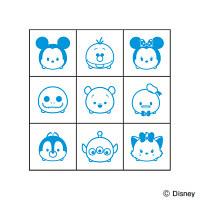 ビバリー チェックスタンプ　ディズニー　ツムツム　CK9-034　（直送品）