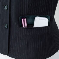 アイトス Pieds ベスト ブラック 17号 HCV3600-099 1着（直送品）