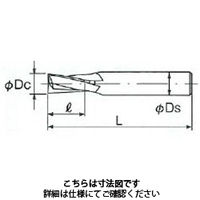 不二越 Gキー溝用エンドミル GKKEY 4X 8 S2 K 1本（直送品）