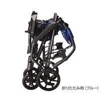 ユーキ・トレーディング ハンディーライトプラス(折畳み式介助車椅子) レッド 8-6593-02 1個（直送品）