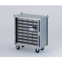 アズワン 与薬カート 32人用/鍵付扉タイプ 714×360×782mm HYC-32T 1台 0-9968-03（直送品）