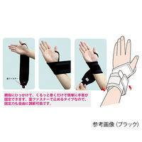 ハヤシ・ニット 手くび安心 ブラック フリー MAN-1109 1セット(2個) 0-8972-01（直送品）