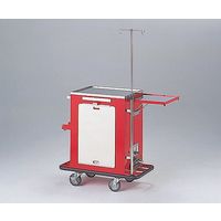 アズワン 救急ワゴン レッド 0-191-23 1台（直送品）