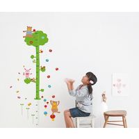 サンコーマーク工業 ウォールステッカー 身長計 くまさん PWS-54 1セット 8-6409-04（直送品）