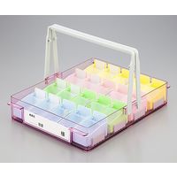 山崎産業 組合せ投薬箱 蓋付き駒 大 グリーン 8-2701-02 1セット(20個)（直送品）