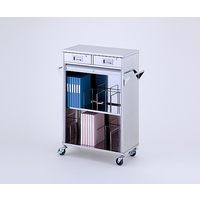 アズワン カルテワゴン シャッター付き 700×350×1100mm NCW-40HS 1台 8-3999-01（直送品）