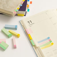 ニチバン ポイントメモ 再生紙 ビジネスパック 12.5×75mm 混色（パステルライン） FB-3KP 1箱（20冊入）