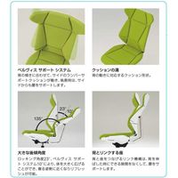 【設置込】イトーキ　フリップフラップチェア　固定肘付　ハンガー付　ホワイトシェル　ブラック樹脂脚　背座ブラック　1脚（直送品）