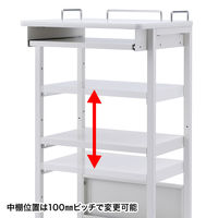 サンワサプライ　移動式機器設置カート　カルテカート　RAC-FA3　（直送品）