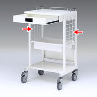 サンワサプライ　RAC-HP14SCW用サイドネット（1枚・ホスピタルホワイト）　ワゴン関連品　RAC-HP14SNW　（直送品）