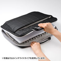 サンワサプライ 衝撃吸収PCケース(13.3型ワイド) BAG-P21BK2 1個（直送品）