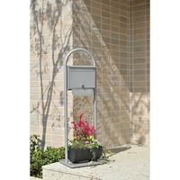 ケイ・ジー・ワイ工業　ポスト　アーチスタンドセット3　ASB-5000L　SV　幅468×奥行400×高さ1550mm　シルバー　（直送品）