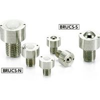 鍋屋バイテック(NBK) ボールキャスター ボールローラ（丸ボルトタイプ） BRUCS-12-N 1個（直送品）