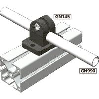 鍋屋バイテック(NBK) パイプシステム式作業台 パイプジョイント ー フランジ GN145-B18-1-SW 1個（直送品）