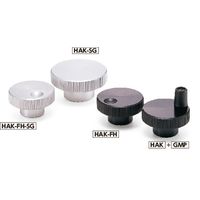 鍋屋バイテック(NBK) アルミローレットハンドル HAK-50-R10-FH 1個（直送品）