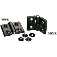 鍋屋バイテック(NBK) 蝶番 ピッチアジャスタブルヒンジ HND-76-60-B-BK 1個（直送品）