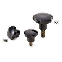 鍋屋バイテック(NBK) FA関連 ノブ・つまみ 五角ノブ KA-60B 1個（直送品）