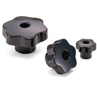 鍋屋バイテック(NBK) FA関連 ノブ・つまみ シックスロブノブ KGF-50-M10 1個（直送品）