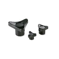 鍋屋バイテック(NBK) FA関連 ノブ・つまみ スリーロブノブ（めねじ） KGTF-45-M6 1個（直送品）