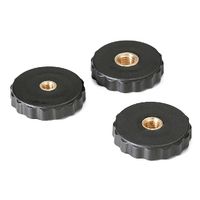 鍋屋バイテック(NBK) FA関連 ノブ・つまみ プラ薄型ノブ KGUF-M6 1個（直送品）