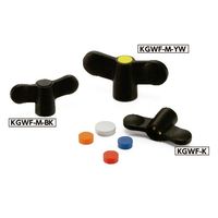 鍋屋バイテック(NBK) FA関連 ノブ・つまみ プラスティックウィングノブ（めねじ） KGWF-70-M10-OR 1個（直送品）