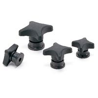 鍋屋バイテック(NBK) FA関連 ノブ・つまみ パワー十字ノブ KJB-80-M12 1個（直送品）