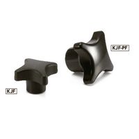 鍋屋バイテック(NBK) FA関連 ノブ・つまみ 十字ノブ（めねじ） KJF-40-M8 1個（直送品）