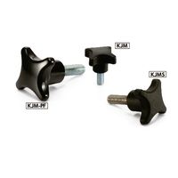 鍋屋バイテック(NBK) FA関連 ノブ・つまみ 十字ノブ（おねじ） KJM-40-M8-55 1個（直送品）