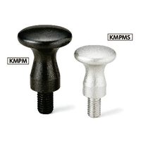 鍋屋バイテック(NBK) FA関連 ノブ・つまみ メタルプルノブ（おねじ） KMPM-25-M8-14 1個（直送品）