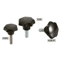 鍋屋バイテック(NBK) FA関連 ノブ・つまみ セブンロブノブ（おねじ） KSMS-50-M10-25 1個（直送品）