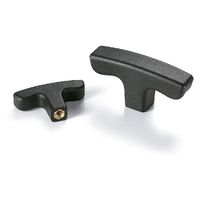 鍋屋バイテック(NBK) FA関連 ノブ・つまみ プラT字ノブ KTPF-81-M12 1個（直送品）