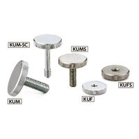 鍋屋バイテック(NBK) FA関連 ノブ・つまみ ローレットノブ KUMS-20-M5-10 1個（直送品）