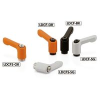 鍋屋バイテック(NBK) ミニクランプレバー（めねじ） LDCFS-5-OR 1個（直送品）