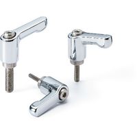 鍋屋バイテック(NBK) ミニクランプレバー（おねじ） LDCMS-6-16-CR 1個（直送品）